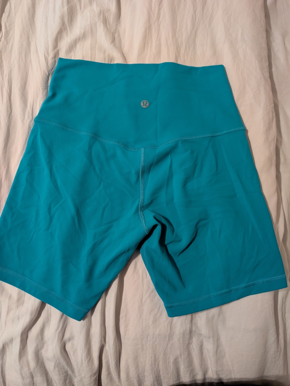 lululemon athletica Teal High-Rise Bike Shorts